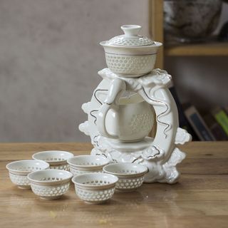 Bộ trà thấu quang Hoa Xuân độc đáo