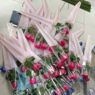 Hoa hồng sáp thơm bó 33 bông