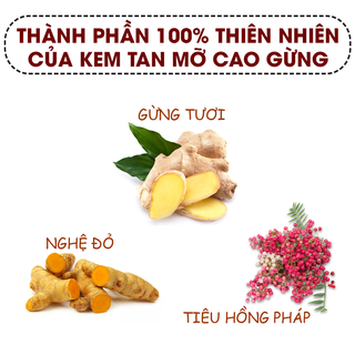 Giảm mỡ bụng hiệu quả- CAO GỪNG THIÊN NHIÊN