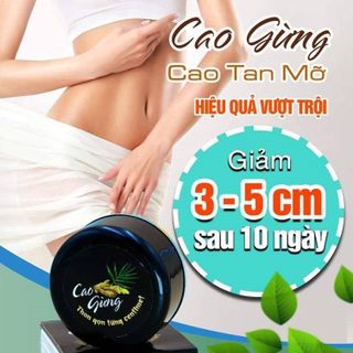 Giảm mỡ bụng hiệu quả- CAO GỪNG THIÊN NHIÊN