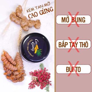 Giảm mỡ bụng hiệu quả- CAO GỪNG THIÊN NHIÊN