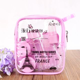 Bộ Chiết Mỹ Phẩm Kèm Gương Lược 8 Món giá sỉ