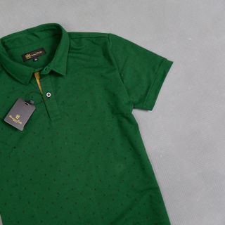 Áo thun nam cổ bẻ họa tiết X