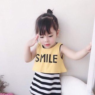 Đầm bé gái kèm áo