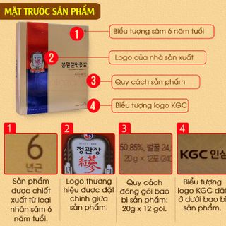 Hồng sâm tẩm mật ong chính phủ KGC hộp 240g