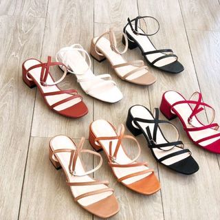 Giày sandal dây cao gót 5p trẻ trung