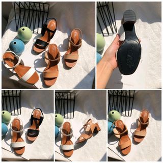 Giày sandal gót trụ 6p kiểu mới cực sang