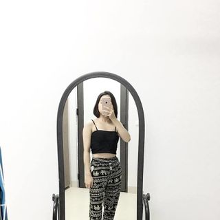 Quần lanh bom dáng dài