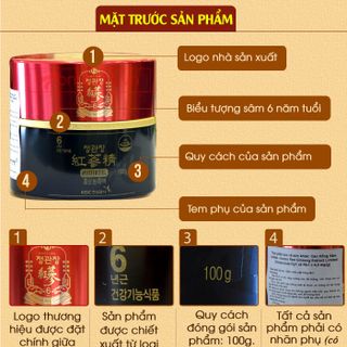 Cao hồng sâm chính phủ KGC lọ 100g NS449