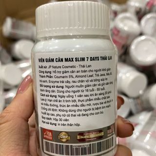 Max slim 7 day giảm cân chuẩn hàng Thái