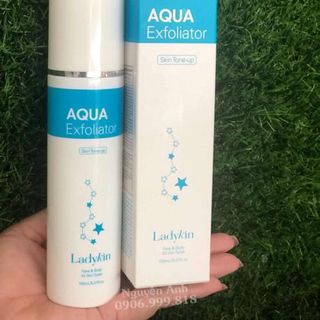 TẨY TẾ BÀO CHẾT DẠNG XỊT CHO MẶT VÀ BODY LADYKIN AQUA EXFOLIATOR 150ml