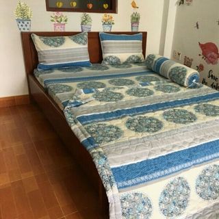 BỘ GA MỀN CHẦN GÒN THẮNG LỢI CO IN LOGO CTY