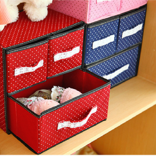 TỦ VẢI ĐỰNG ĐỒ 2 TẦNG 3 NGĂN MINI