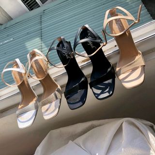 Giày sandal cao gót 8p kiểu dáng thanh mảnh trẻ trung