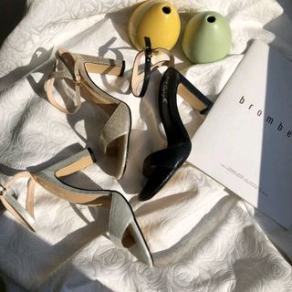 Giày sandal cao gót 8p kiểu dáng thanh mảnh trẻ trung