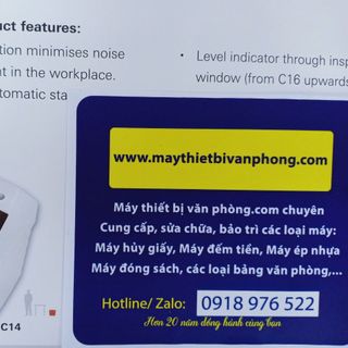 Máy hủy giấy HSM SECURIO C18