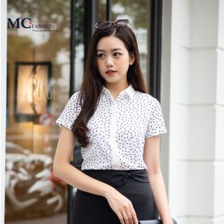 A616 sơ mi chấm bi
