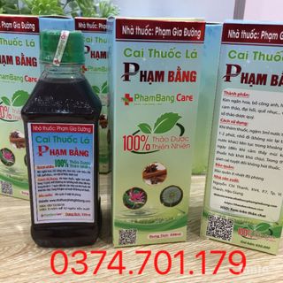 Cai thuốc lá Phạm Bằng -mẫu mới chỉ cai sau 3-5 ngày