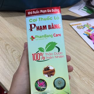 Cai thuốc lá Phạm Bằng -mẫu mới chỉ cai sau 3-5 ngày