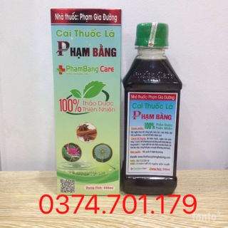 Cai thuốc lá Phạm Bằng -mẫu mới chỉ cai sau 3-5 ngày