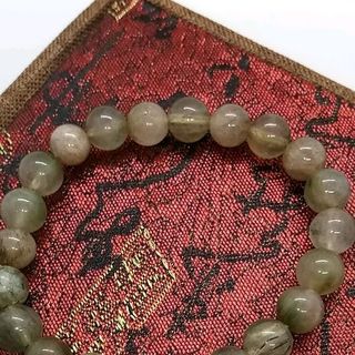 vòng đá phong thủy thạch anh tóc xanh