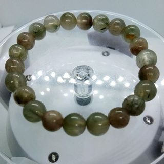 vòng đá phong thủy thạch anh tóc xanh