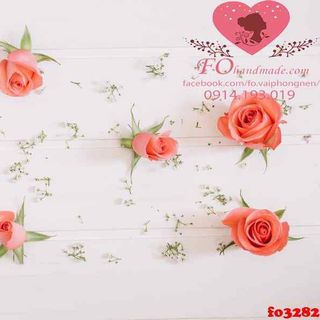 Vải phông nền hoa lá fo3282