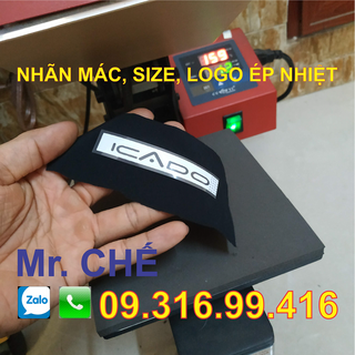 Tem nhãn size logo in chuyển nhiệt lên quần áo Toàn quốc