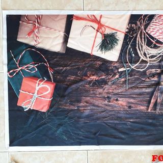 Vải phông nền giáng sinh FO12