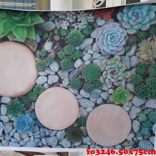 Vải phông nền hoa lá fo3246