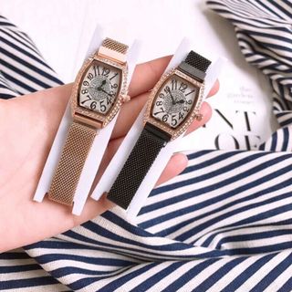 đồng hồ dây nam châm đính đá