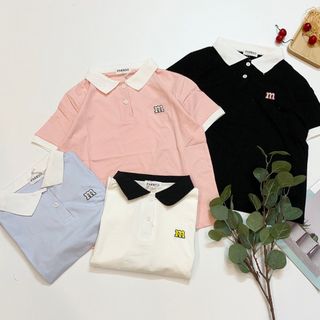 Áo thun nữ cổ bẻ 4 chiều