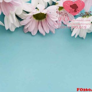 Vải phông nền hoa lá FO2604