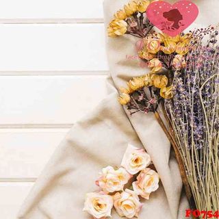 Vải phông nền hoa lá FO754