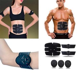 Bộ 3 Miếng Dán EMS Tạo Xung Điện Cho Cơ Bụng 6 Múi