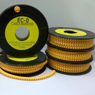 Vòng số đánh dấu cáp thẻ đeo cáp hộp nhãn cáp các loại