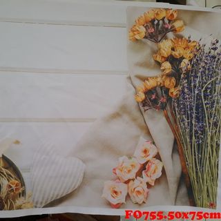Vải phông nền hoa lá FO755