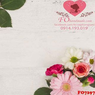 Vải phông nền hoa lá FO7297