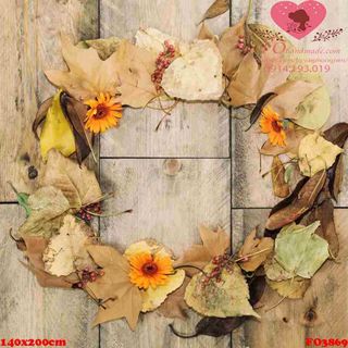 Vải phông nền hoa lá FO3869