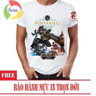 Áo Thun Liên Quân Mobile 3D Tướng Valhein Trắng