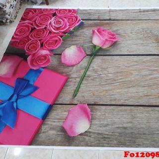 Vải phông nền hoa lá Fo12098