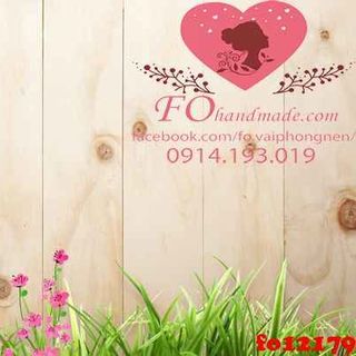 Vải phông nền hoa lá fo12179