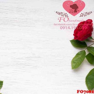 Vải phông nền hoa lá FO7082