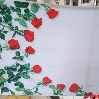 Vải phông nền hoa lá FO3916