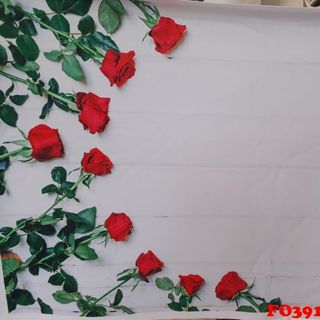 Vải phông nền hoa lá FO3916