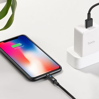 Hoco - Dây Cáp Sạc Nhanh Tự Ngắt U47 Cổng Lightning Có Đèn Led - 120cm