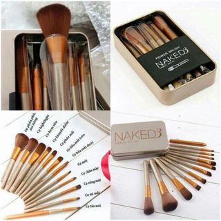 BỘ CỌ TRANG ĐIỂM NAKED3 12 CÂY
