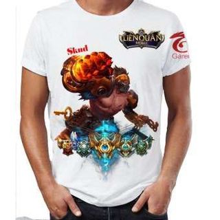 Áo Thun Liên Quân Mobile 3D Skud Sơn Tặc Trắng