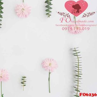 Vải phông nền hoa lá FO6236