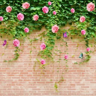 Vải phông nền hoa lá fo10851